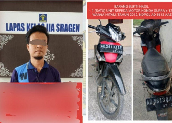 Motor Jamaah Diembat Maling, Anehnya Pelaku sudah Mendekam di Lapas