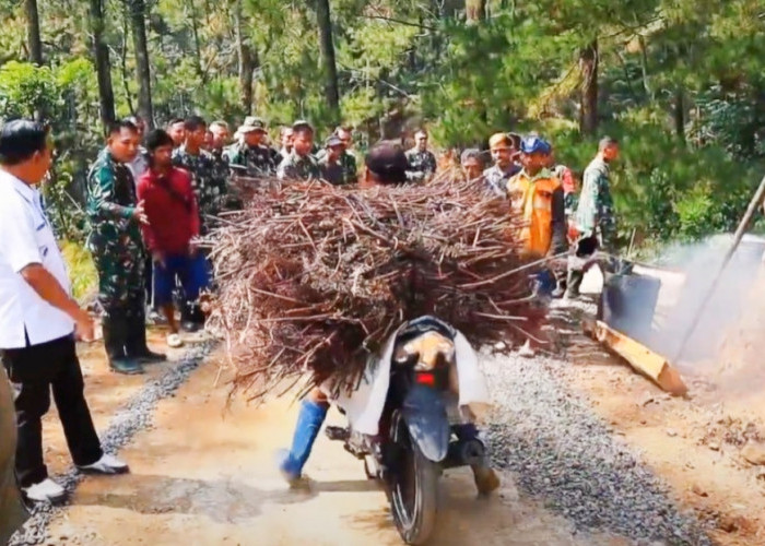 Warga Mulai Manfaatkan Jalan Baru Program TMMD ke-122 Kodim Pemalang