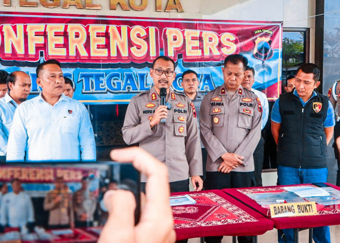 Ungkap Lima Kasus Narkoba, Polres Tegal Kota Bekuk Delapan Tersangka dan Sita Ratusan Gram Narkoba 