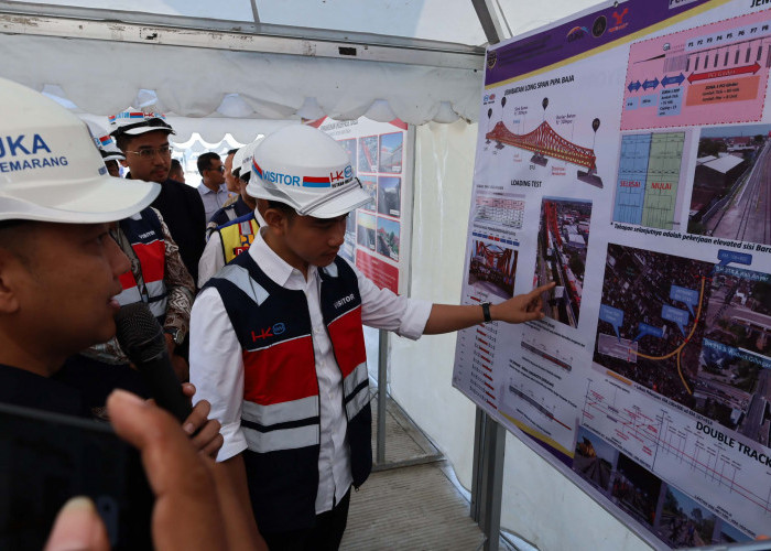 Telan Anggaran Rp1,2 Triliun, Gibran Tinjau Langsung Rel Layang dan Underpass Joglo Solo