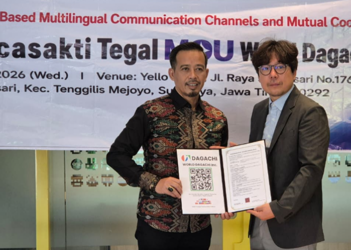 UPS Tegal Jalin Kerja Sama Strategis dengan World Dagachi Co. Ltd. Korea Selatan