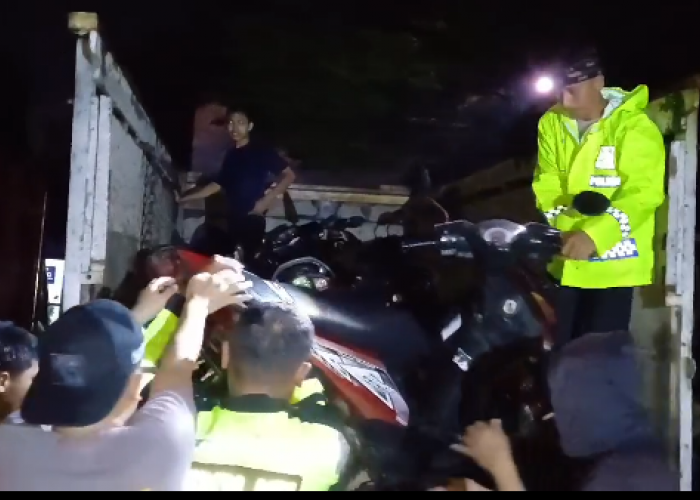 Terjaring Razia Balapan Liar, 69 Sepeda Motor Diangkut Satlantas Polres Semarang 