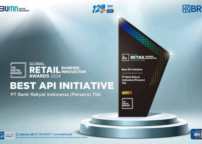 Berhasil Kembangkan BRIAPI, BRI Sabet Penghargaan Global Retail Banking Innovation Awards 2024