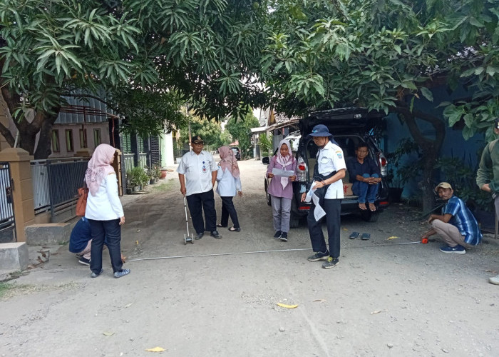 Dinas Perkim Kabupaten Tegal Lakukan Uitzet Perbaikan Jalan di 6 Lokasi Perumahan