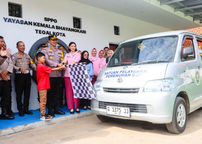 Kapolres Tegal Kota Lepas Pembagian Perdana SPPG, Berkomitmen Penuhi Gizi Anak