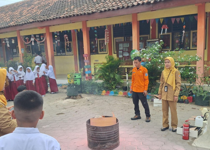SD Negeri Slerok 1 Tegal Gelar Sosialisasi Sekolah Siaga Bencana, Siswa Dilatih Simulasi Evakuasi