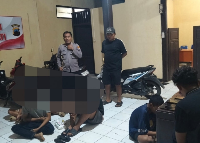 Aksi Perang Sarung Digagalkan Polisi, Tujuh Pelajar Ditangkap Polsek Tayu Pati