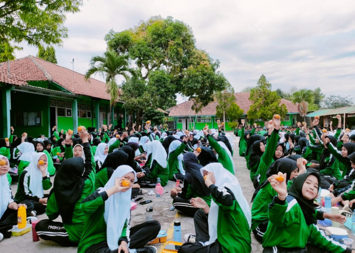 Ratusan Pelajar MAN 2 Tegal Ikuti GABS Bersama Dinkes dan Puskesmas Pagerbarang