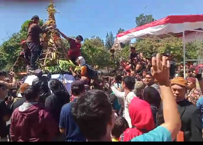 Dihadiri Raja-raja se-Indonesia, Rapat Rakyat Paripurna Hari Jadi ke-1.276 Salatiga Diwarnai Rebutan Gunungan 