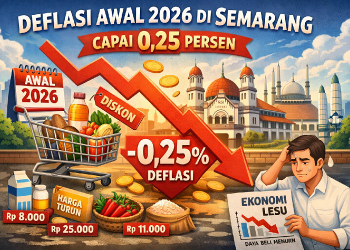 Deflasi Awal 2026 di Semarang Capai 0.25 Persen, Kenaikan Listrik dan Emas Masih Tekan Warga