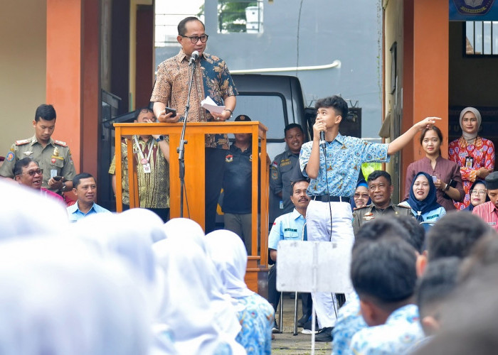 Satpol PP Masuk Sekolah, Pemkot Semarang Gaungkan Generasi Anti Rokok Menuju Indonesia Emas 2045