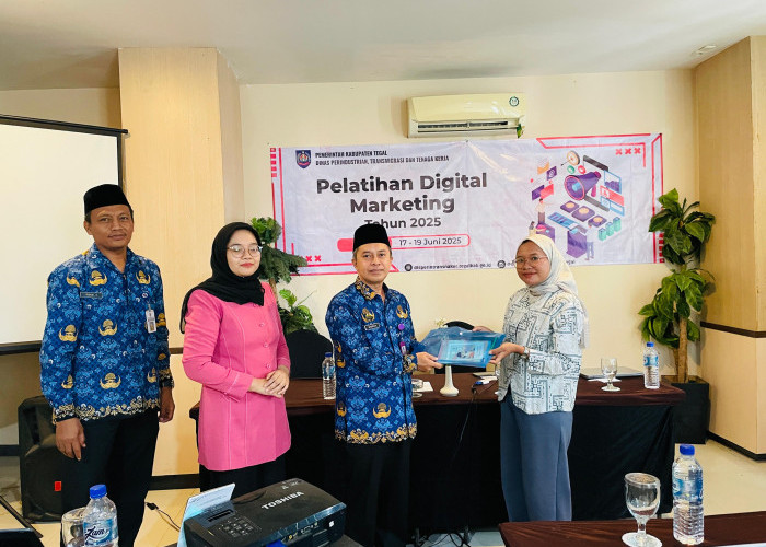 Disperintransnaker Kabupaten Tegal Adakan Pelatihan  Digital Marketing