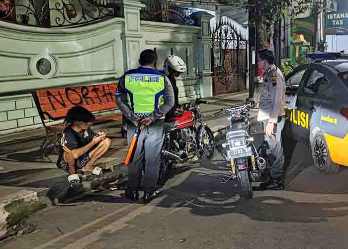 Tiga Pelaku Balapan Liar Tertunduk Lesu saat Diciduk Tim Gabungan Polres Grobogan