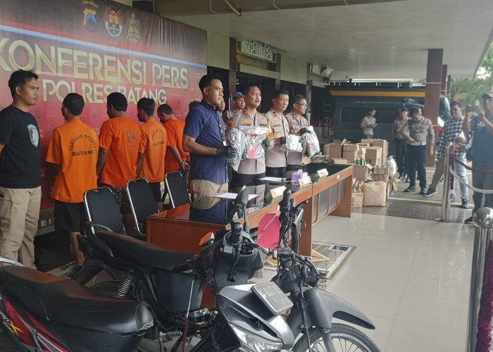 Polres Batang Ungkap Tiga Kasus Curanmor, Sasar Jemaah Salat di Masjid Agung