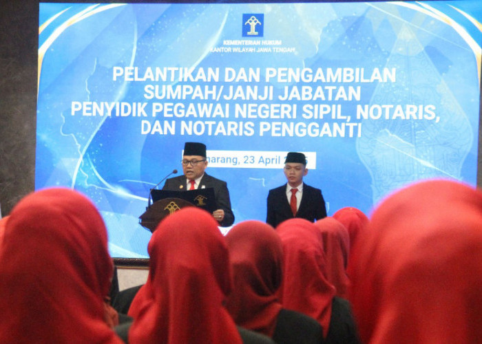 Jumlah Notaris di Jatng Meningkat, Kakanwil Kemenkum Tekankan Profesionalisme dan Integritas