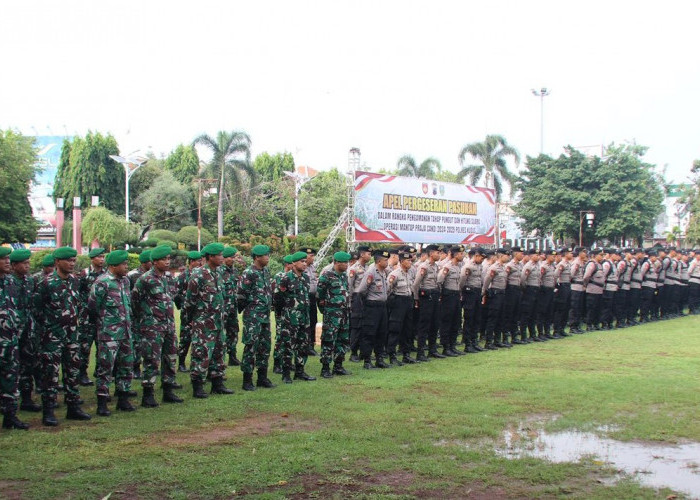 Cegah Kericuhan dan Sabotase, Ribuan Aparat Gabungan Amankan 1160 TPS di Kudus 