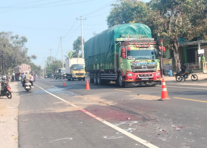 Innalillahi, Pulang Miyang Nelayan Sluke Tewas Terlindas Truk di Pantura Rembang 
