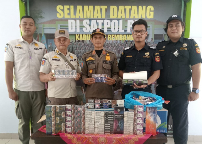 Rokok Bodong Merajalela di Rembang Bikin Aparat Gabungan Geram