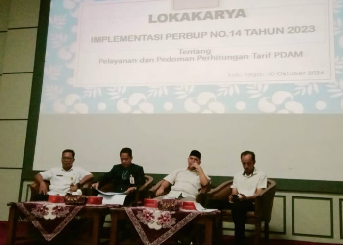 Lokakarya Implemetasi Perbup Pelayanan Penghitungan Tarif Air Minum 