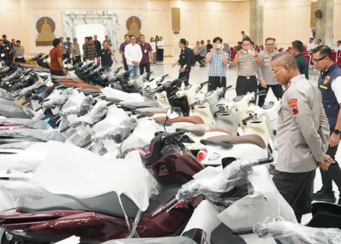 Polda Jateng Bongkar Sindikat Motor Kredit Fiktif Lintas Provinsi, 87 Unit Disita