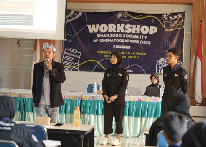 Workshop Sinematografi, SMA Negeri 1 Bojong Datangkan Dosen Praktisi Film