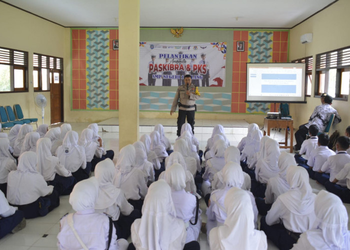 SMP Negeri 1 Talang Kabupaten Tegal Uji Kecakapan dan Pelantikan Anggota PKS -Paskibra