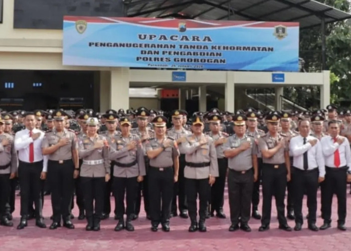 Sebanyak 146 Personel Polres Grobogan Terima Satyalancana Pengabdian