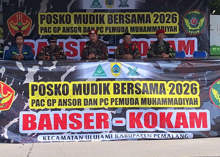 Beda Lebaran, Tetap Bersaudara: Kokam dan Banser Kompak Layani Pemudik