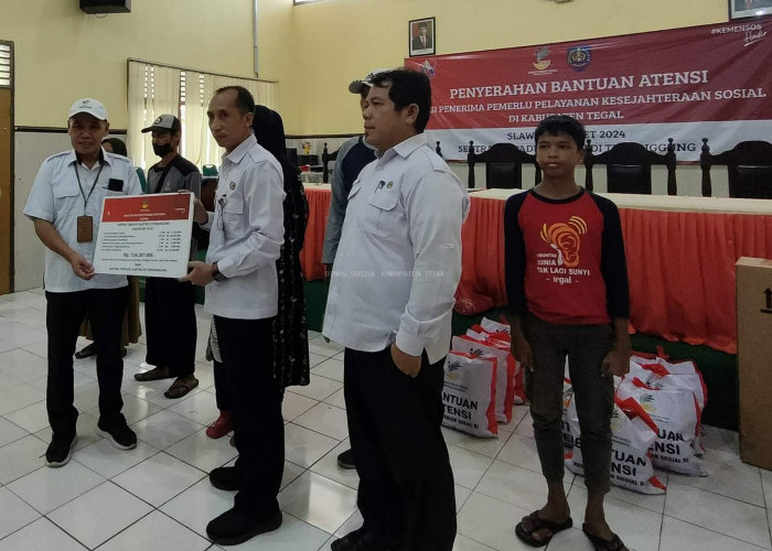 Dinas Sosial Kabupaten Tegal Berikan Akses 41 Orang Dapat Bantuan Atensi Kementerian Sosial