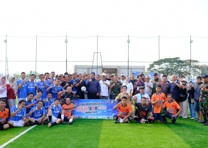 Wakil Bupati Tegal Resmi Buka Turnamen Fun Minisoccer KPK di Tegal Sport Center