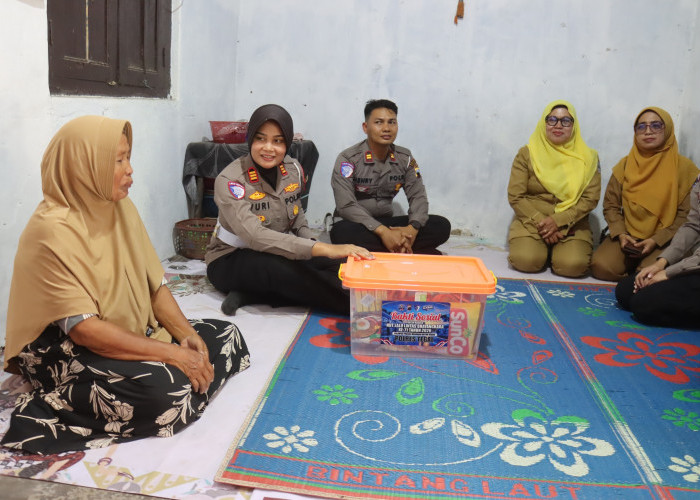 Satlantas Polres Tegal Sambangi Ponpes dan Warga dalam Baksos HUT Lalu Lintas Bhayangkara