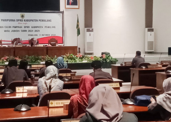 DPRD Kabupaten Pemalang Rapat Paripurna Mengumumkan Nama-nama Calon Pimpinan 