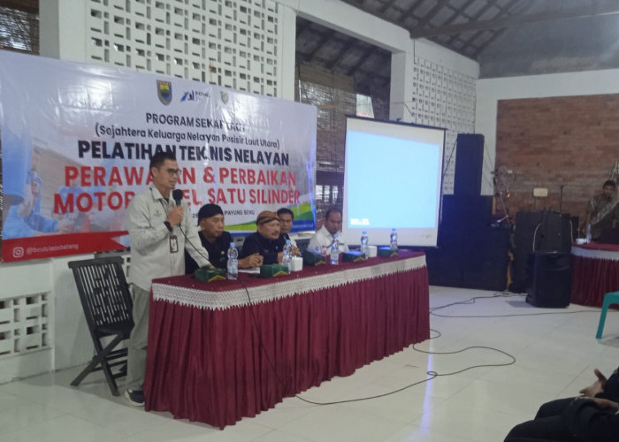 Musim Baratan, Puluhan Nelayan Batang Dilatih Perbaiki Mesin Kapal Satu Silinder