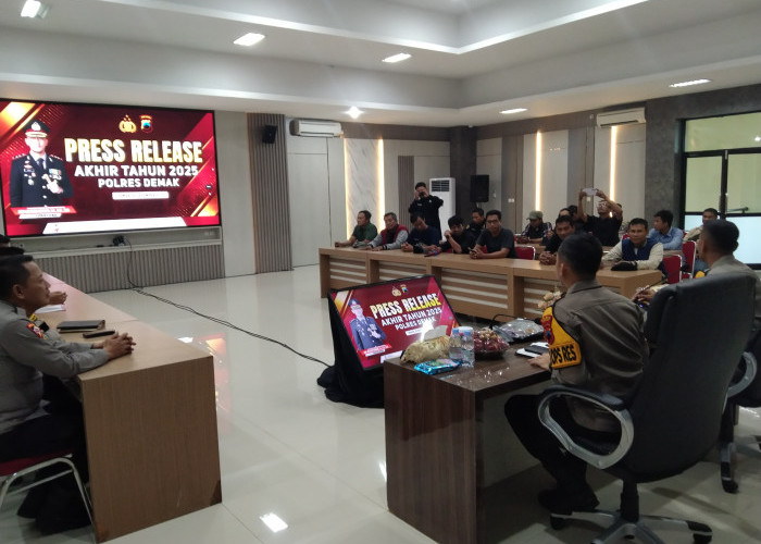 Evaluasi Akhir Tahun, Tren Peningkatan Warnai Kinerja Polres Demak