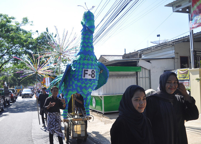 Tampil Beda, Siswa SMA 12 Semarang Buat Replika Burung Merak Selama 8 Hari