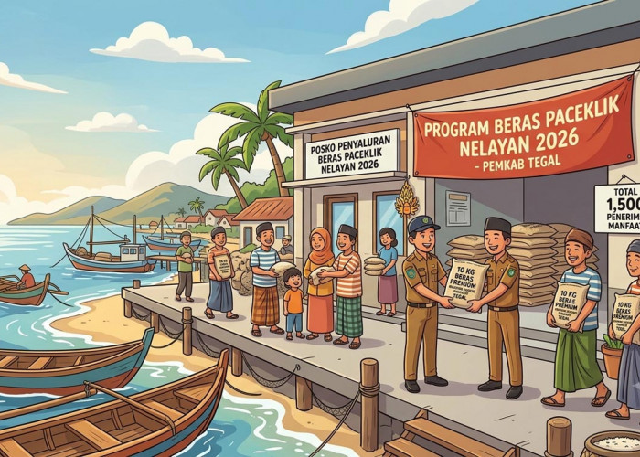 Beras Paceklik Nelayan 2026 Tegal Cair untuk 1.500 Jiwa