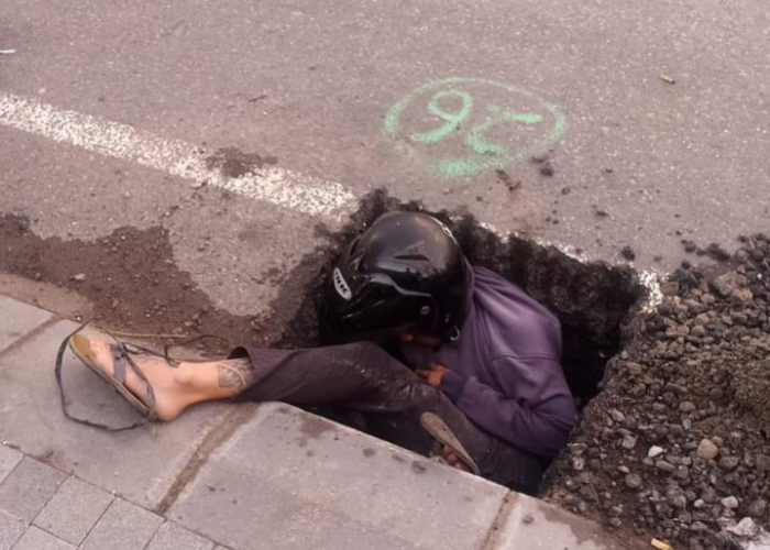 Proyek Gorong-gorong DPUPR Salatiga Rp5 Miliar Makan Korban, Pengemudi Motor Terperosok Hingga Pingsan