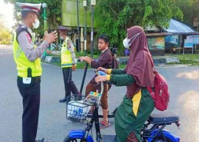 Sepeda Listrik Dilarang Beroperasi di Jalan Raya, Sat Lantas Polres Tegal Kota Bakal Lakukan Teguran 