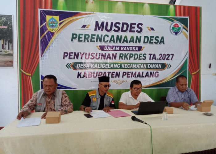 Musdes Kaligelang Tentukan Arah Pembangunan Desa Tahun 2027