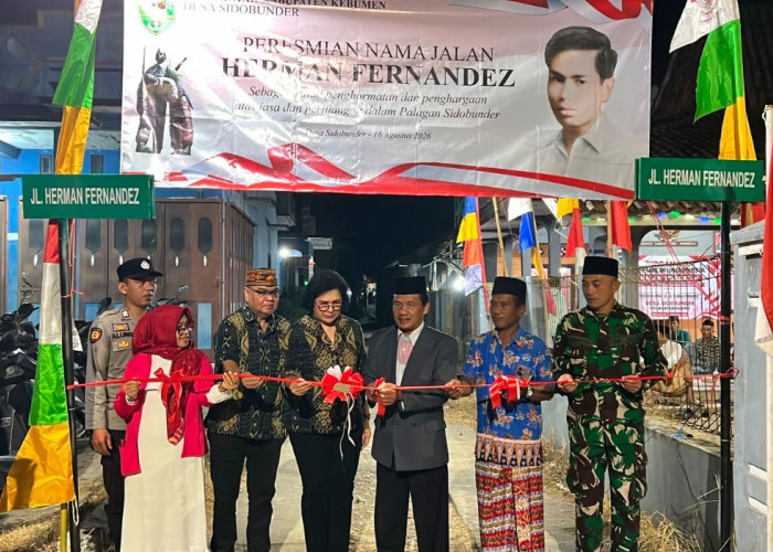 Jalan Herman Fernandez Resmi Diabadikan di Sidobunder, Kenang Pejuang Gugur dalam Palagan 1947