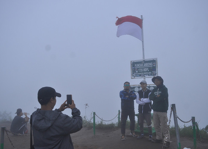 Cocok Buat Pendaki Pemula, Pengunjung Gunung Andong Menurun pada Perayaan Tahun Baru