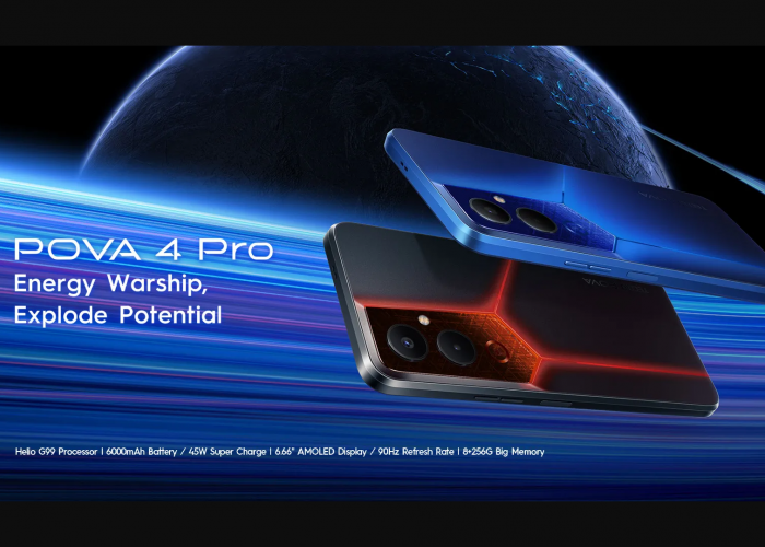Spesifikasi Tecno Pova 4 Pro! Hp Gaming Spesifikasi Mumpuni, Desain Stylish dengan Harga Cuma 2 Jutaan Saja