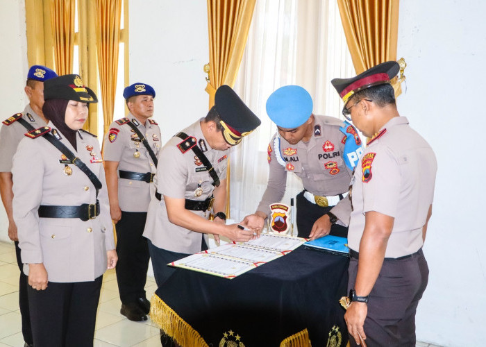 Rotasi di Polres Tegal Kota, Kapolres Ingatkan Pejabat Baru Jaga Kehormatan dan Kepercayaan!