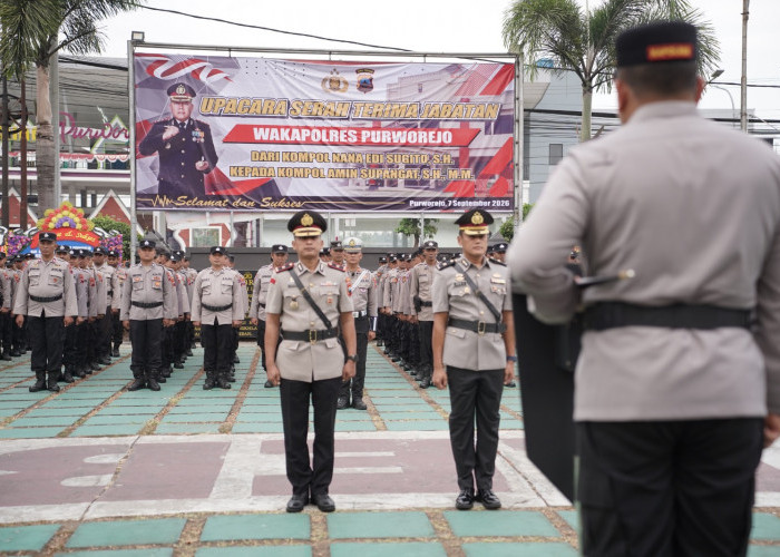 Wakapolres Purworejo Berganti, Sejumlah Personel Berprestasi Diganjar Penghargaan
