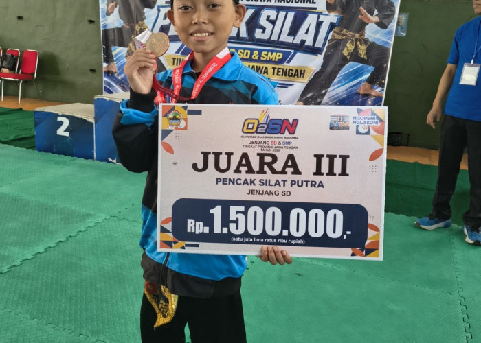 Sabet Juara III O2SN Jateng, Pesilat Cilik SDN Mangkukusuman 7 Tegal Harumkan Nama Daerah