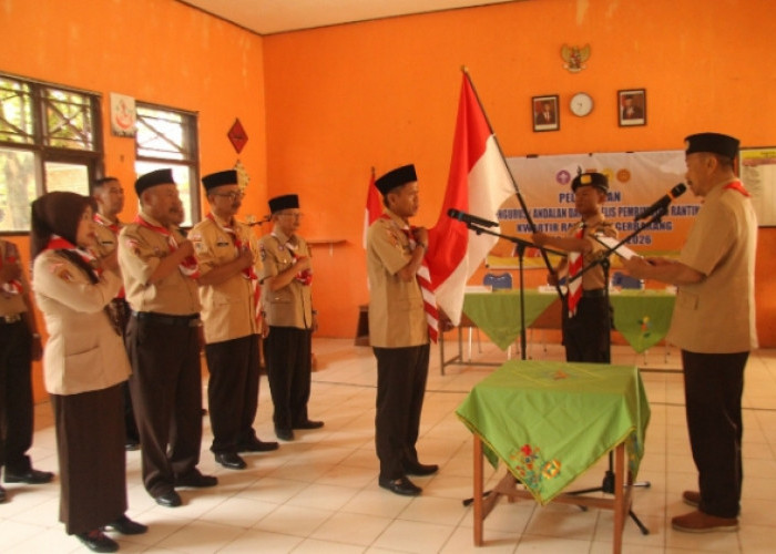 Mabiran dan Pengurus Kwarran SMP Negeri 1 Pagerbarang Kabupaten Tegal Dilantik