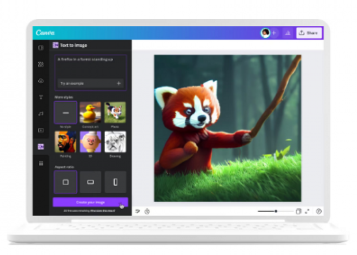 Cara Menggunakan AI di Canva untuk Mengubah Teks ke Gambar
