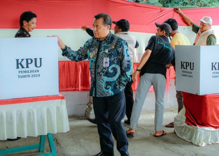 Sempat Pantau Sejumlah TPS, Wabup Gus Albar: Pilkada Wonosobo Berjalan Aman dan Lancar