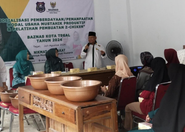 Bantu Cegah Stunting, Baznas Kota Tegal Latih dan Beri Modal Usaha 33 Keluarga