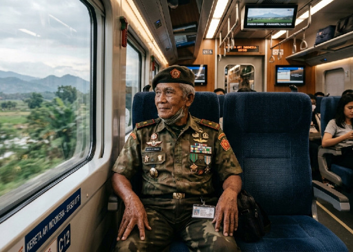 Anggota Veteran Bisa Hemat Tiket Kereta Api hingga 50 Persen, Berlaku sampai 2029